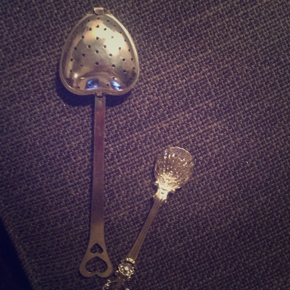 Tea infuser and cute tea spoon!